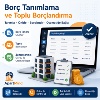 Borç Tanımlama ve Toplu Borçlandırma Kılavuzu
